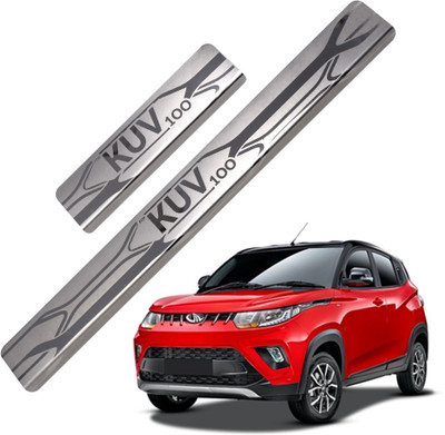 Galio Car Footsteps/Sill Guard Stainless Steel Scuff Plate for KUV 100- Door Sill Plate