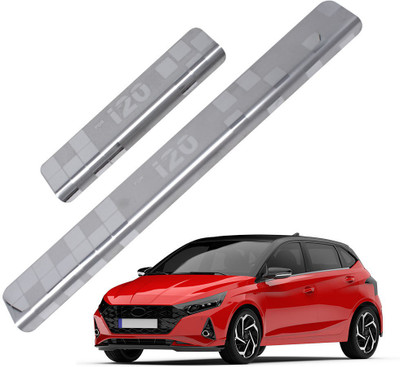 Galio Car Footsteps/Sill Guard Stainless Steel Scuff Plate for I20- Door Sill Plate
