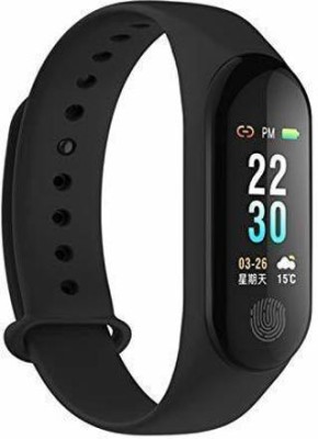 IMMUTABLE 48_Best Fitness Tracker Watch Heart(Black Strap, Size : FREE SIZE)