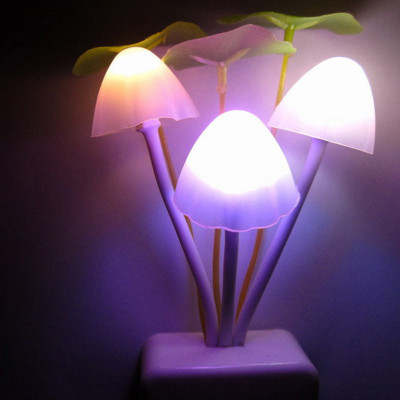 WRADER Colors Changing Sensor LED Mushroom Light Flower Light Night Lamp for Room Bedroom Hall Smart Sensor Light