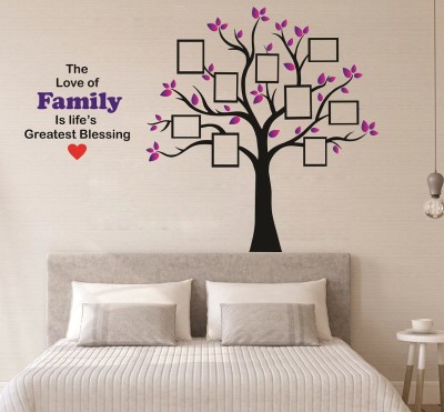 Littlebuds 140 cm Photo Tree Removable Sticker(Pack of 1)