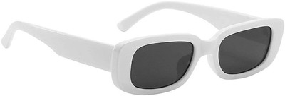 Dervin Rectangular Sunglasses(For Women, Black)