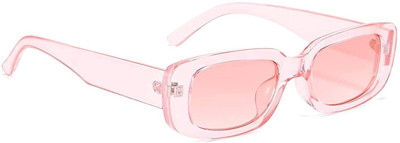 Dervin Rectangular Sunglasses(For Women, Pink)