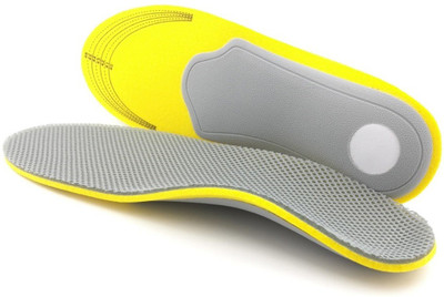 AlexVyan 1 Pair Soft Insole Shoe Pad Sole Protector 5D Cushion Forefoot Foam For Women Insole(Yellow)