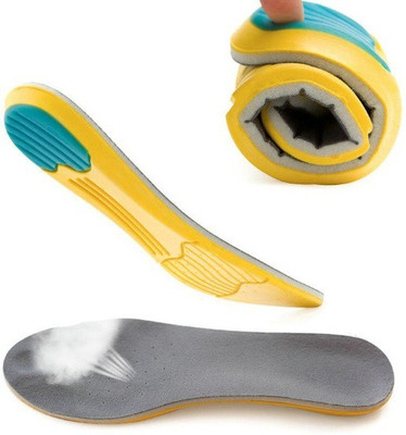 Frackson Comfortable Insole (Upto 11.5 inch adjustable) Soft Sole cushion for Men. Insole(Yellow, Blue)