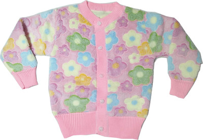RUDRA KA Floral Print Round Neck Casual Baby Boys & Baby Girls Multicolor Sweater