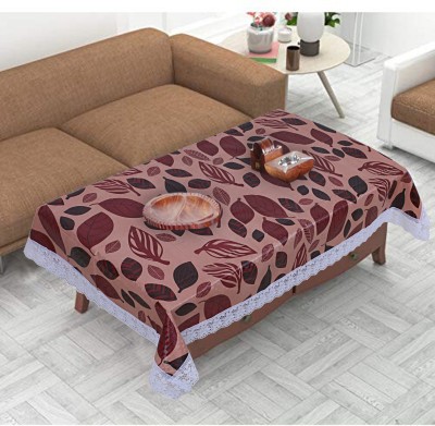 GYT Printed 4 Seater Table Cover(Brown, PVC)