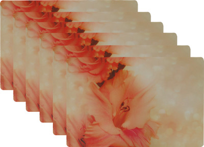 Winner Rectangular Pack of 6 Table Placemat(Multicolor, Plastic)