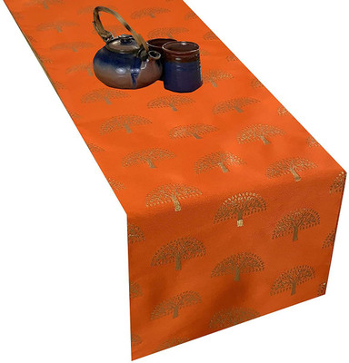 VIREO Orange 150 cm Table Runner(Polyester)