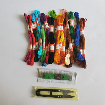 ShopTalk Embroidery ( pack of 20 ) Multicolor Thread(8 m Pack of20)