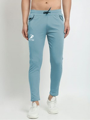 CROSS COUNTRY CLUB Solid Men Blue Track Pants