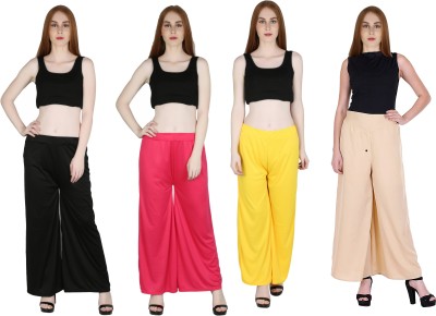 MARAMI Regular Fit Women Black, Pink, Beige, Yellow Trousers