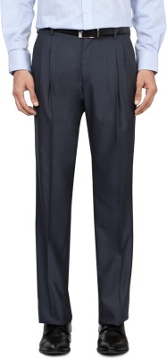 VAN HEUSEN Regular Fit Men Blue Trousers