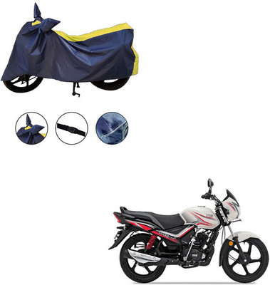 Trader's Stop Waterproof Two Wheeler Cover for TVS(Star City Plus, Yellow)