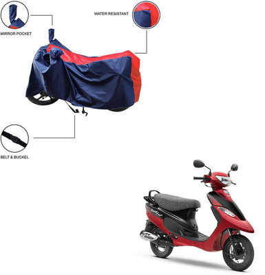Trader's Stop Two Wheeler Cover for TVS(Scooty Pep+, Red)