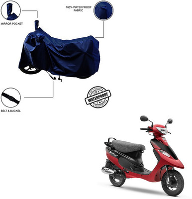 Trader's Stop Two Wheeler Cover for TVS(Scooty Pep+, Blue)