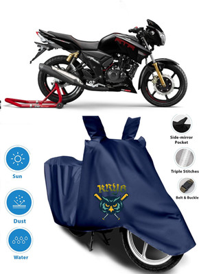 AUTOCAD Waterproof Two Wheeler Cover for TVS(Apache RTR 160, Blue)
