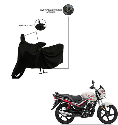 Trader's Stop Two Wheeler Cover for TVS(Star City Plus, Black)