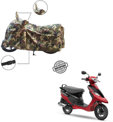 Trader's Stop Two Wheeler Cover for TVS(Scooty Pep+, Multicolor)