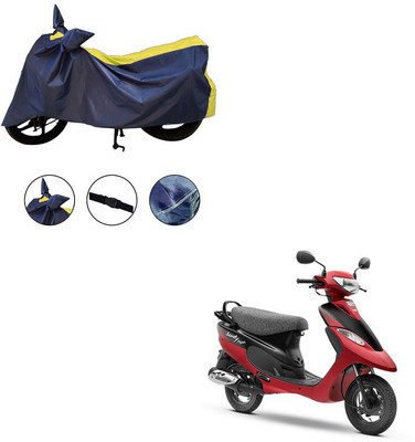 Trader's Stop Waterproof Two Wheeler Cover for TVS(Scooty Pep+, Yellow)