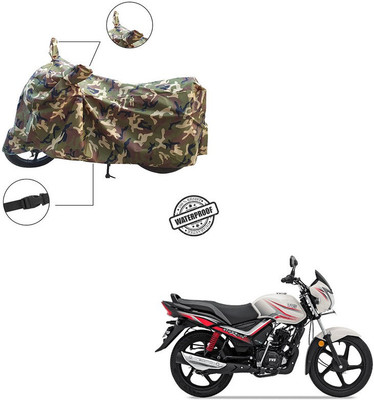 Trader's Stop Two Wheeler Cover for TVS(Star City Plus, Multicolor)