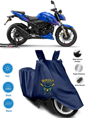 AUTOCAD Waterproof Two Wheeler Cover for TVS(Apache RTR 200 4V, Blue)