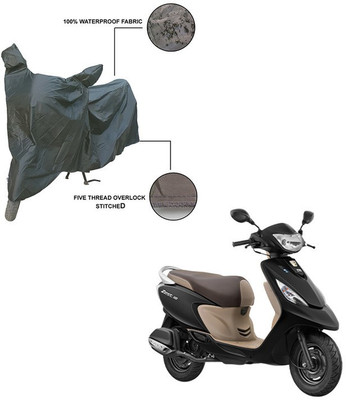 Trader's Stop Two Wheeler Cover for TVS(Scooty Zest 110, Grey)