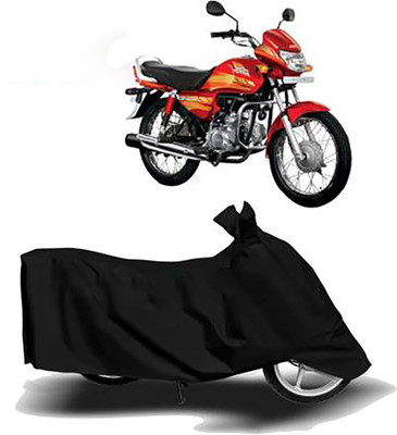 Mdstar Waterproof Two Wheeler Cover for Hero(CD deluxe, Black)