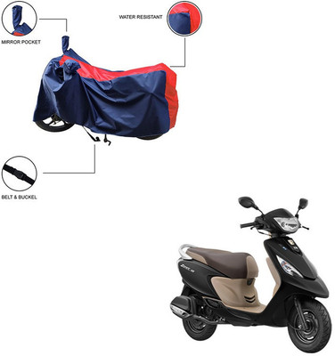 Trader's Stop Two Wheeler Cover for TVS(Scooty Zest 110, Red)