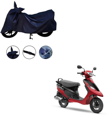 Trader's Stop Two Wheeler Cover for TVS(Scooty Pep+, Blue)