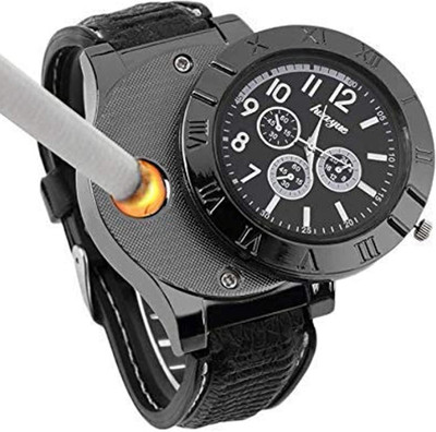 WRADER Premium Quality Original Cigarette Lighter Watch Cigarette Lighter(Black)