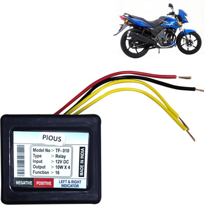Pious Front, Rear, Side Flasher Indicator Light for TVS Flame SR125