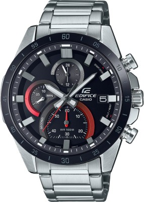 CASIO EFR-571DB-1A1VUDF Edifice Black Dial Silver Stainless Steel Band Analog Watch  - For Men