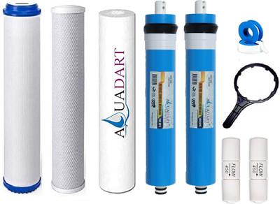 AquaDart Service Kit for 25 Liter Water Purifier With Ro Membrane Solid Filter Cartridge(0.5, Pack of 9)
