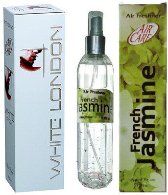 St. Louis Inc FRESH Car Freshener Spray 1 WHITE LONDON , 1 FRENCH JASMIME AIR FRESHENER(2 x 250 ml)