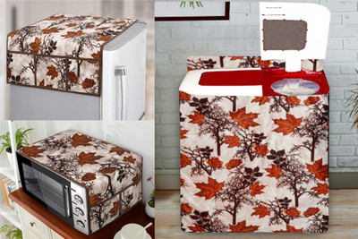 Groki Semi-Automatic Washing Machine  Cover(Width: 54 cm, Brown)