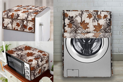 Groki Front Loading Washing Machine  Cover(Width: 58 cm, Brown)