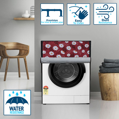 Wings Star Front Loading Washing Machine  Cover(Width: 62 cm, Multicolor)