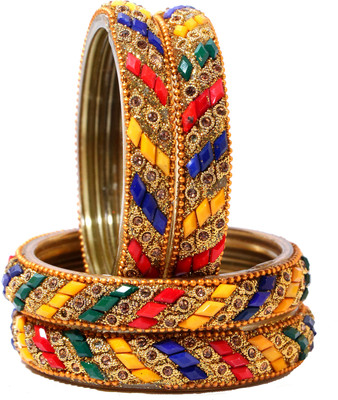 mahakalji Glass Bangle Set(Pack of 4)