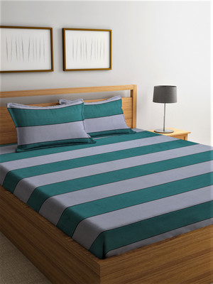 86% OFF on Home Sizzler 144 TC Microfiber Double Striped Flat Bedsheet(Pack of 1, Green) 86% OFF on Home Sizzler 144 TC Microfiber Double Striped Flat Bedsheet(Pack of 1, Green)