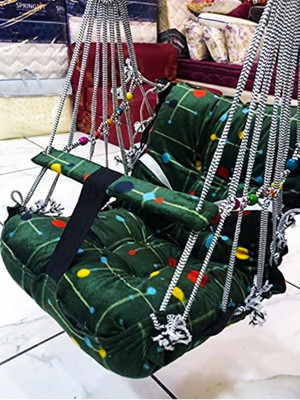 Kicchipai Cotton Child Jhula for 1-3 Year indoor| For Kids Swings(Multicolor)