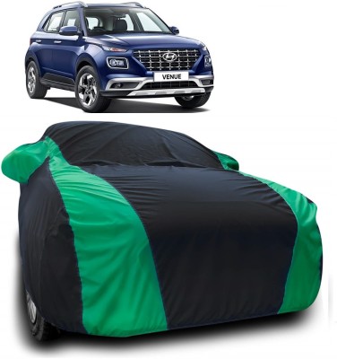 AutoKick Car Cover For Hyundai Venue (With Mirror Pockets)(Multicolor)