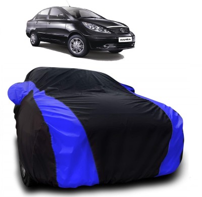 AutoKick Car Cover For Tata Manza (With Mirror Pockets)(Multicolor)