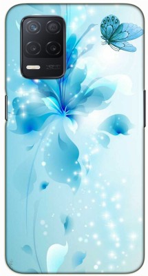 iprinto Back Cover for Realme 8 5G, Realme 8s 5G logo Back Cover(Blue, Flexible, Silicon, Pack of: 1)