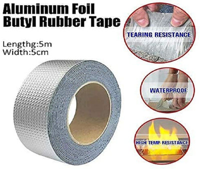 ND BROTHERS Single side Handheld Aluminium tape (Manual)(Set of 1, Silver)