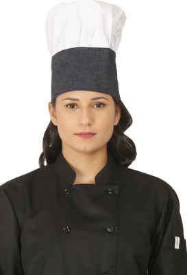 KAZIHOUSE white blue denim chef cap Chef Hat