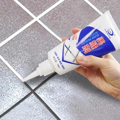 rebel Waterproof Tiles Gap Filler Agent Leakage Stop Silicone Grout Sealant Paste Crack Filler(180 ml)
