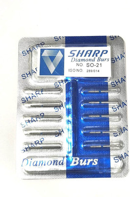 pyrax Dental Sharp Diamond Burs Pack of 5pc SO-21 Dental Elevator
