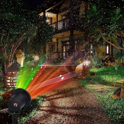 WunderVoX IXI®-617-TG-Laser Projection Outdoor Fairy Star Decoration Shower Laser Light(Ball Diameter: 10.72 cm)