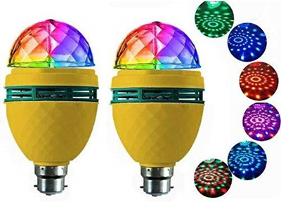WunderVoX IXV®-250-IK-360 Degree Colorful Rotating LED Decorative Disco Lamp LED Bulb Disco Ball Set(Ball Diameter: 3 cm)